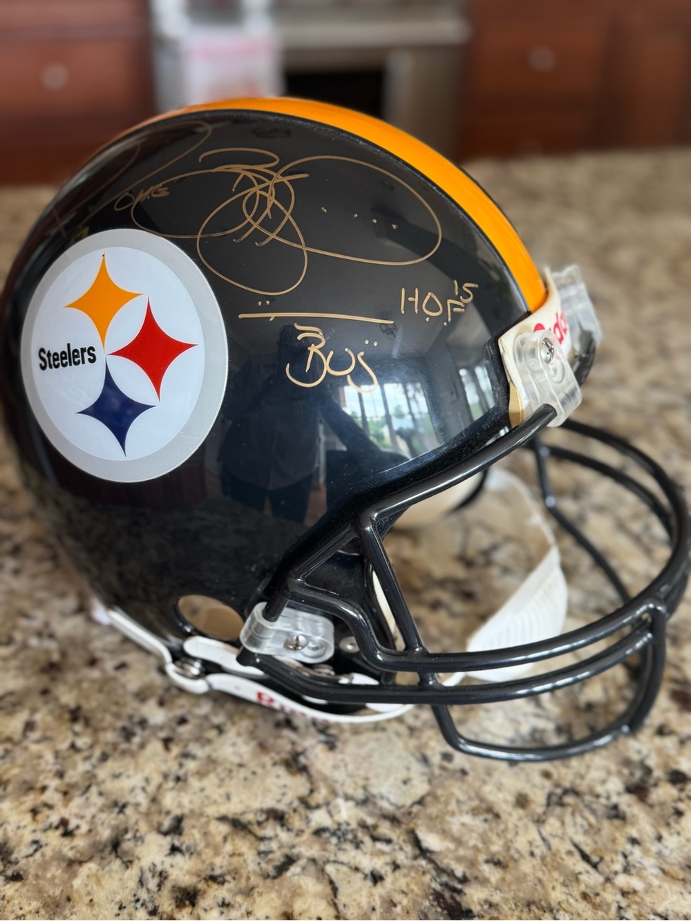 Autographed Jerome Bettis Football Helmet - Pittsburgh Steelers 🖤💛🏈